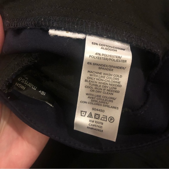 Loft Navy Slacks - Picture 6 of 6